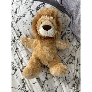 Aurora Plush Lion 12" Brown Stuffed Animal Beanie Plushie Toy Shaggy Soft Lovey